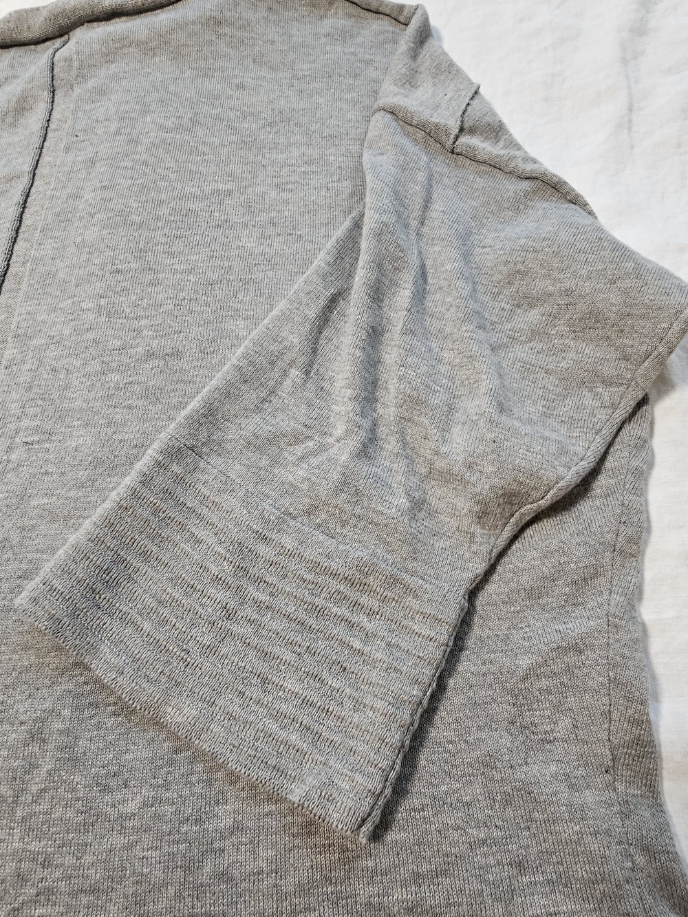 Cysus Grey Ribbed Hem Lightweight Sweater Size 1X - Picture 8 of 8
